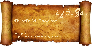 Ávéd Zsombor névjegykártya
