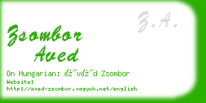 zsombor aved business card